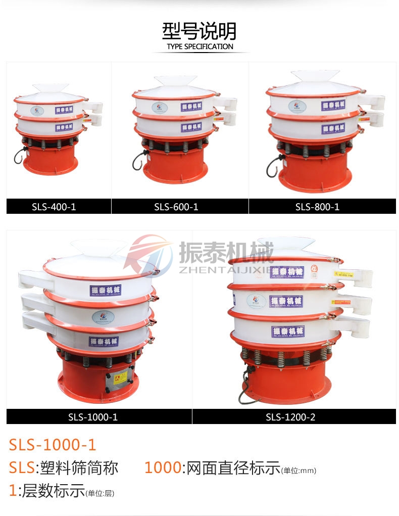 糊精防腐塑料振動篩型號說明